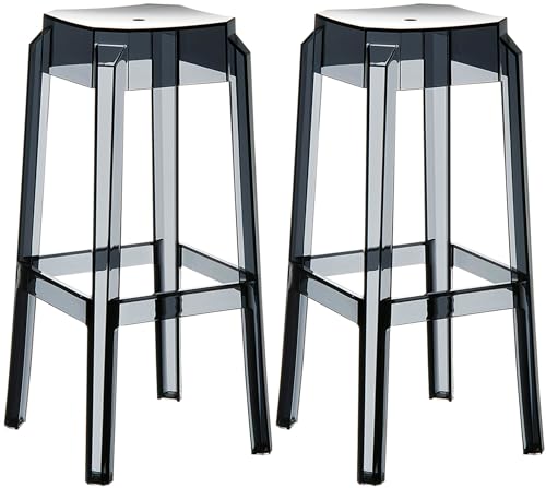 CLP 2er Set Barhocker Fox I Stapelbarer Barstuhl aus hochwertigem Kunststoff I Wetterbeständiger Tresenhocker I Sitzhöhe 75 cm, Farbe:schwarz CLP 2er Set Barhocker Fox I Stapelbarer Barstuhl aus hochwertigem Kunststoff I Wetterbeständiger Tresenhocker I Sitzhöhe 75 cm, Farbe:schwarz von CLP