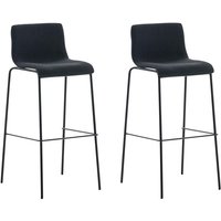 CLP - 2er Set Barhocker Hover Stoff 4-Fuß Gestell schwarz schwarz CLP - 2er Set Barhocker Hover Stoff 4-Fuß Gestell schwarz schwarz von CLP