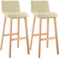 CLP - 2er Set Barhocker Hover Stoff Natura creme CLP - 2er Set Barhocker Hover Stoff Natura creme von CLP