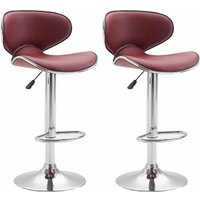 2er Set Barhocker Las Vegas Kunstleder bordeauxrot chrom 2er Set Barhocker Las Vegas Kunstleder bordeauxrot chrom von CLP