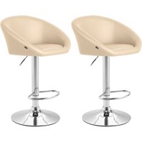CLP - 2er Set Barhocker Miami V2 Kunstleder creme CLP - 2er Set Barhocker Miami V2 Kunstleder creme von CLP