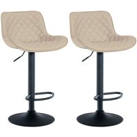 CLP - 2er Set Barhocker Minosa creme Kunstleder CLP - 2er Set Barhocker Minosa creme Kunstleder von CLP