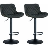 2er Set Barhocker Minosa schwarz Kunstleder 2er Set Barhocker Minosa schwarz Kunstleder von CLP
