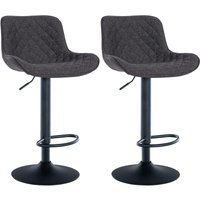 CLP - 2er Set Barhocker Minosa schwarz Stoff CLP - 2er Set Barhocker Minosa schwarz Stoff von CLP