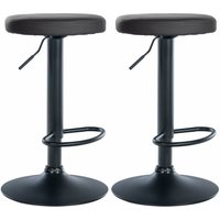 CLP - 2er Set Barhocker Ponte Kunstleder schwarz Metall matt schwarz CLP - 2er Set Barhocker Ponte Kunstleder schwarz Metall matt schwarz von CLP