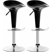 2er Set Barhocker Saddle schwarz 2er Set Barhocker Saddle schwarz von CLP