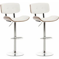 CLP - 2er Set Barhocker Sarnia Kunstleder walnuss/weiß CLP - 2er Set Barhocker Sarnia Kunstleder walnuss/weiß von CLP