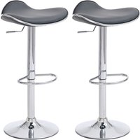 CLP - 2er Set Barhocker Shanghai Kunstleder grau CLP - 2er Set Barhocker Shanghai Kunstleder grau von CLP