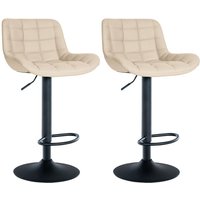 2er Set Barhocker Tover creme Kunstleder 2er Set Barhocker Tover creme Kunstleder von CLP