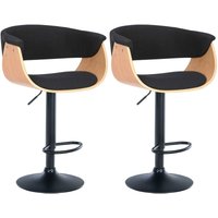 2er Set Barhocker Vestal natura/schwarz Stoff 2er Set Barhocker Vestal natura/schwarz Stoff von CLP