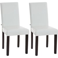 2er Set Esszimmerstuhl Ina Kunstleder weiß dunkelbraun 2er Set Esszimmerstuhl Ina Kunstleder weiß dunkelbraun von CLP
