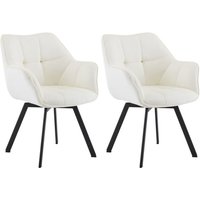 CLP - 2er Set Esszimmerstuhl Jordi Samt creme CLP - 2er Set Esszimmerstuhl Jordi Samt creme von CLP