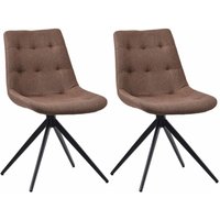 2er Set Esszimmerstuhl Merna taupe Stoff 2er Set Esszimmerstuhl Merna taupe Stoff von CLP