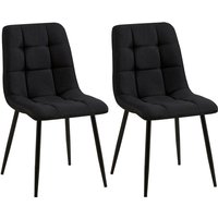 2er Set Esszimmerstuhl Tilde schwarz Stoff 2er Set Esszimmerstuhl Tilde schwarz Stoff von CLP