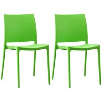 CLP - 2er Set Gartenstühle Meton grün von CLP