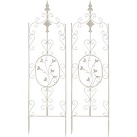 2er Set Rankgitter Burgus antik-creme 2er Set Rankgitter Burgus antik-creme von CLP