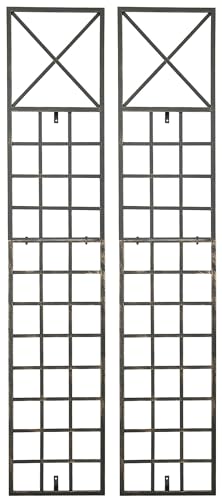 CLP 2er Set Rankgitter Trigo Zur Wandbefestigung I Rankhilfe Für Die Wand I Rankzaun Aus Lackiertem Metall, Farbe:Bronze CLP 2er Set Rankgitter Trigo Zur Wandbefestigung I Rankhilfe Für Die Wand I Rankzaun Aus Lackiertem Metall, Farbe:Bronze von CLP