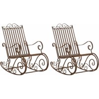 CLP - 2er Set Schaukelstühle Smilla braun CLP - 2er Set Schaukelstühle Smilla braun von CLP