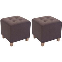 CLP - 2er Set Sitzhocker Pharao braun von CLP