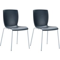 CLP - 2er Set Stühle Mio schwarz von CLP