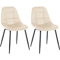 2er Set Stuhl Tom creme Kunstleder 2er Set Stuhl Tom creme Kunstleder von CLP