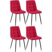 4er Set Esszimmerstühle Antibes rot 4er Set Esszimmerstühle Antibes rot von CLP