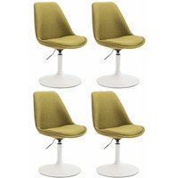 CLP - 4er Set Esszimmerstühle Maverick Stoff grün weiß CLP - 4er Set Esszimmerstühle Maverick Stoff grün weiß von CLP