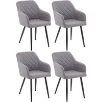 CLP - 4er Set Esszimmerstuhl Shila grau Stoff CLP - 4er Set Esszimmerstuhl Shila grau Stoff von CLP