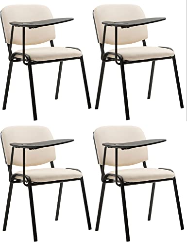 CLP 4er Set Stühle Ken Mit Klapptisch Kunstleder I Robuste Besucherstühle Mit Gepolsterter Sitzfläche, Farbe:Creme CLP 4er Set Stühle Ken Mit Klapptisch Kunstleder I Robuste Besucherstühle Mit Gepolsterter Sitzfläche, Farbe:Creme von CLP