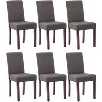 CLP - 6er Set Esszimmerstuhl Ina Stoff dunkelgrau cappuccino CLP - 6er Set Esszimmerstuhl Ina Stoff dunkelgrau cappuccino von CLP