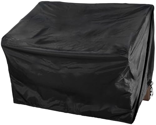 CLP Abdeckhaube Für Gartenbank 120cm I Schutzhülle Für Gartenmöbel I Wetterbeständige Hülle Mit 126x71x76 cm, Farbe:schwarz von CLP
