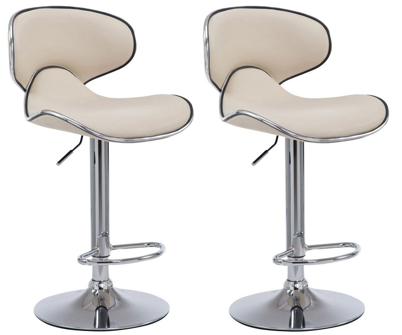 CLP Barhocker 2er Set Barhocker Las Vegas V2 Kunstleder chrom CLP Barhocker 2er Set Barhocker Las Vegas V2 Kunstleder chrom von CLP