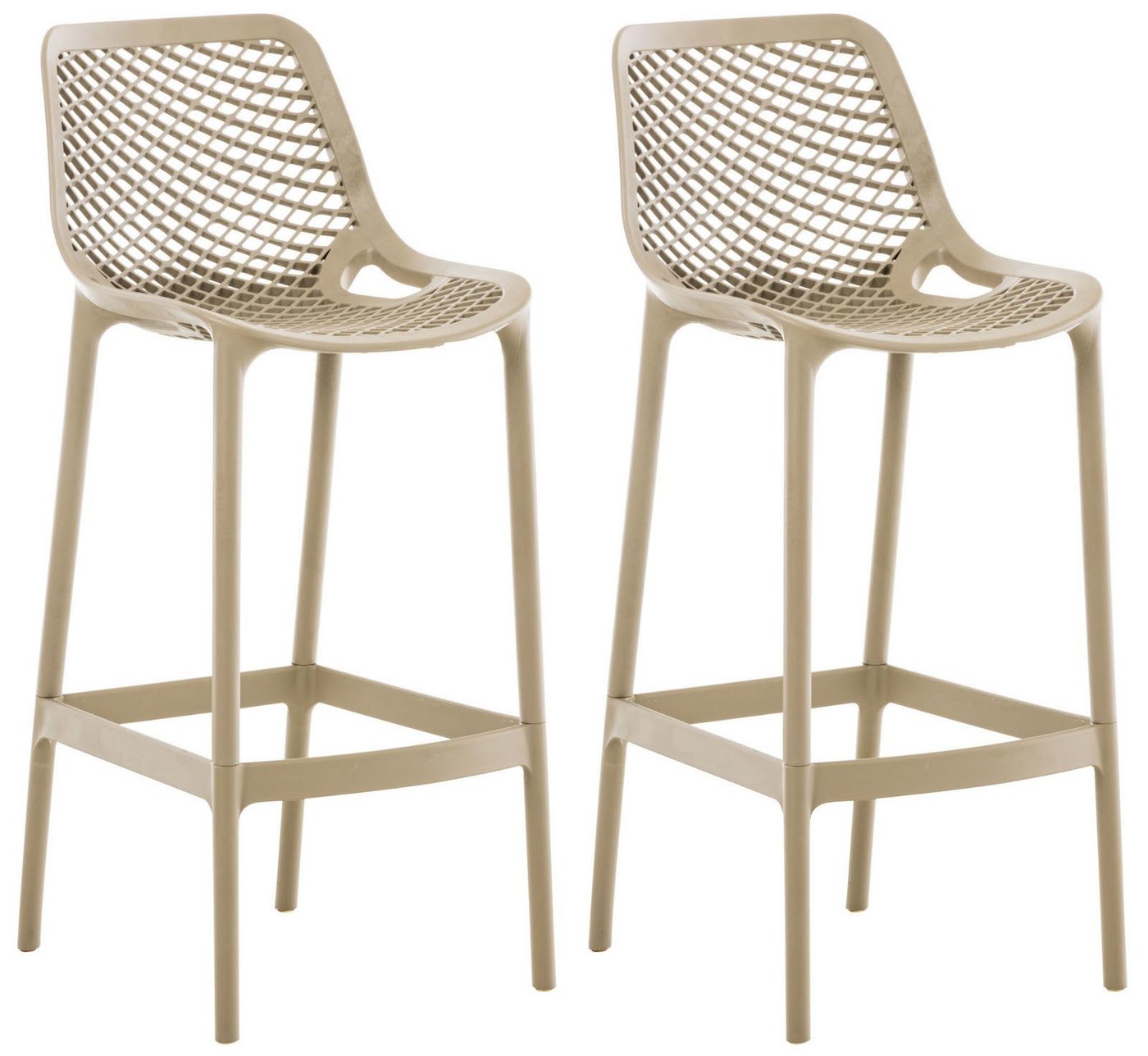 CLP Barhocker Air (2er Set, 2 St., 2er), Outdoor, Kunststoff von CLP