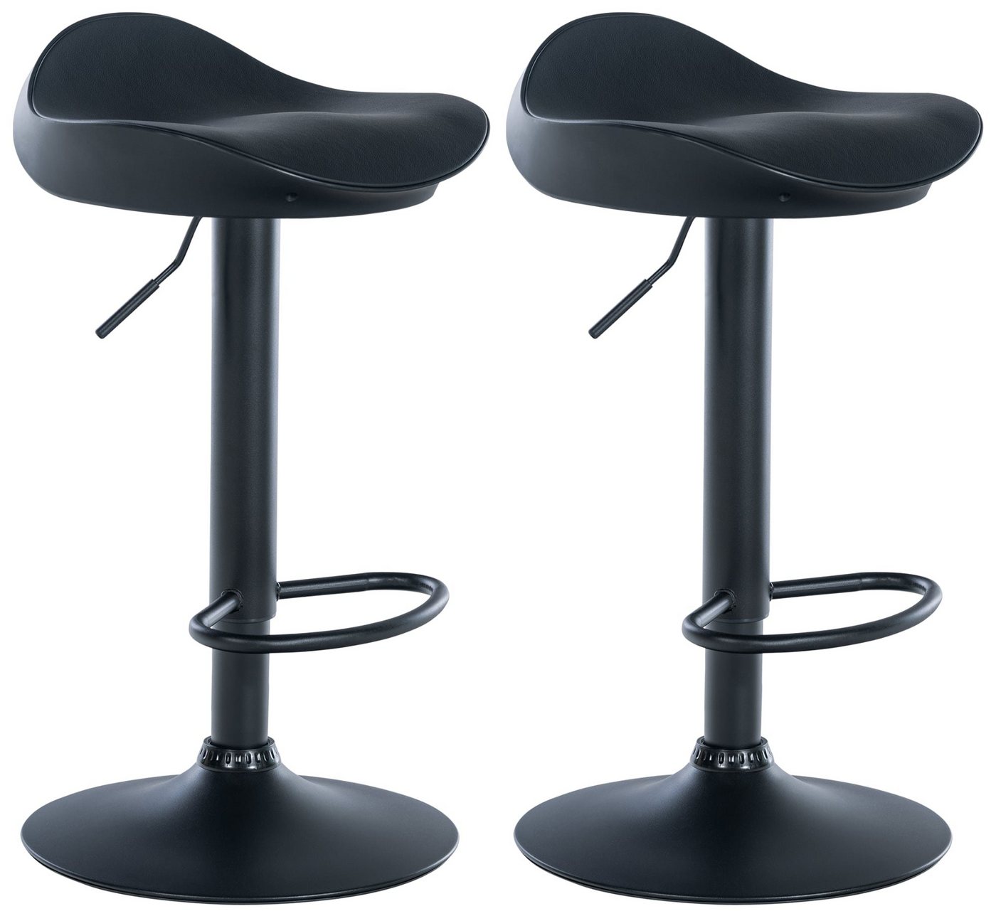 CLP Barhocker Alisson (2er Set, 2 St., 2er), 360° drehbar, mit Trompetenfuß von CLP