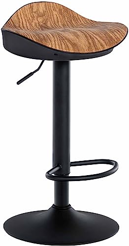CLP Barhocker Alisson I Höhenverstellbar Mit Fußstütze 360 Grad Drehbar, Farbe:Natur von CLP