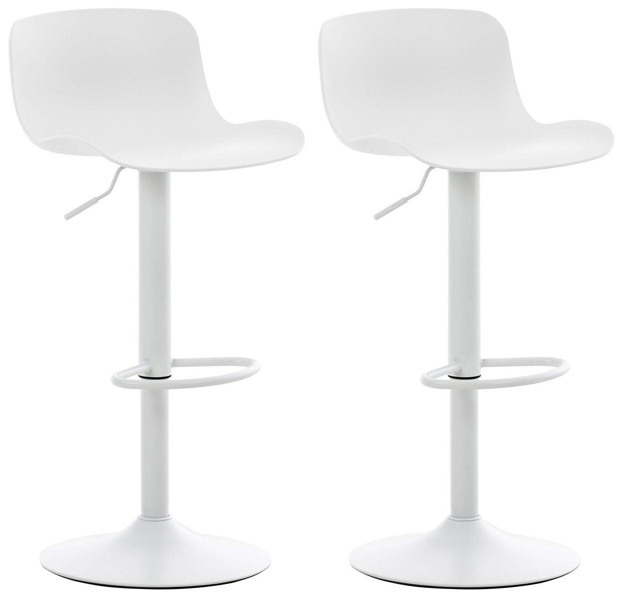 CLP Barhocker Almada (2er Set, 2 St., 2er), drehbar und höhenverstellbar. von CLP