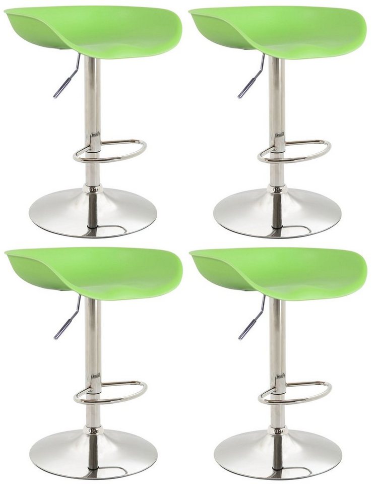 CLP Barhocker Anaheim Kunststoff (4er Set, 4 St., 4er), höhenverstell-& drehbar von CLP
