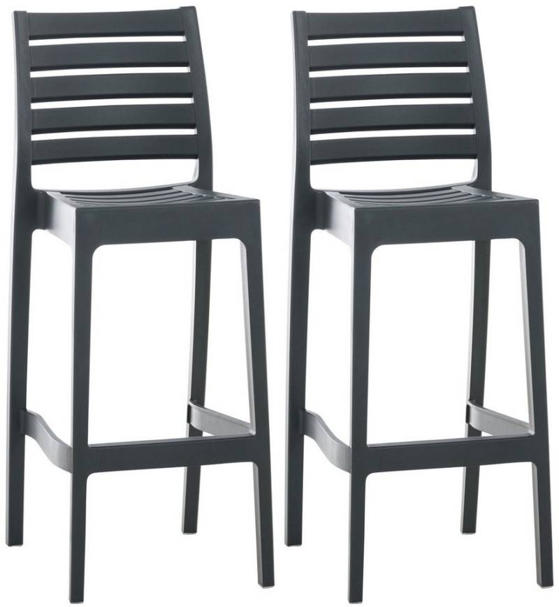 CLP Barhocker Ares (2er Set, 2 St., 2er), Kunststoff, stapelbar, Outdoor von CLP