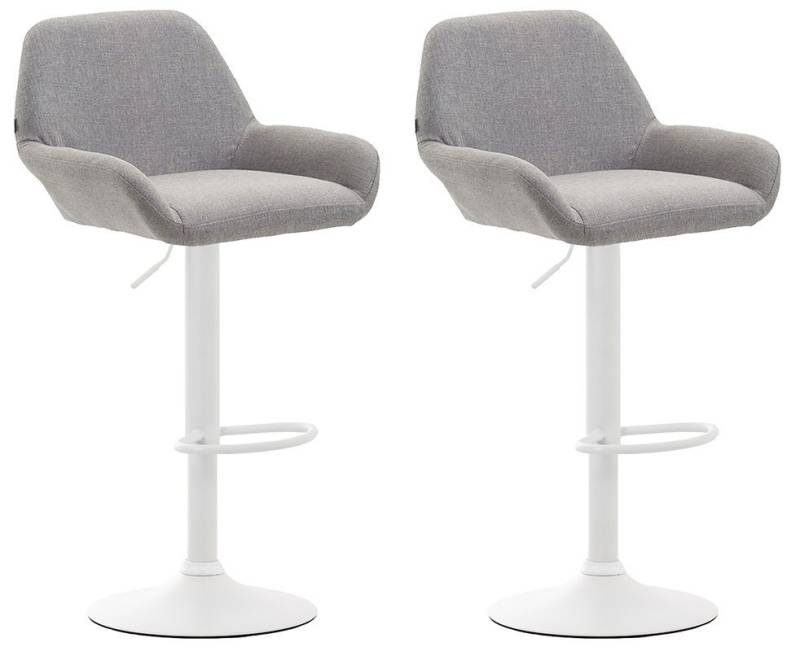 CLP Barhocker Braga Stoff (2er Set, 2 St., 2er), drehbar und höhenverstellbar von CLP