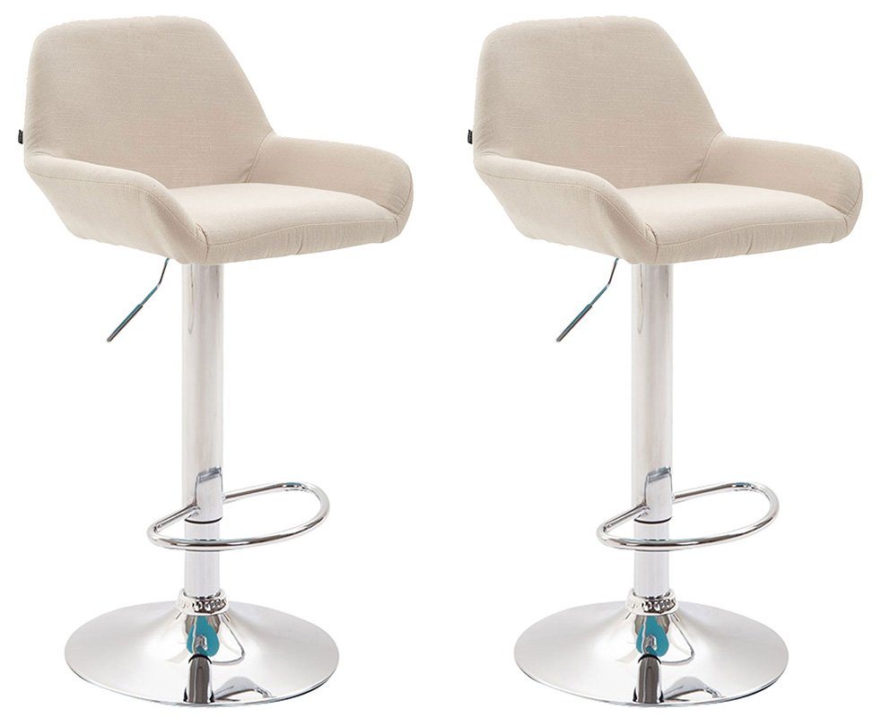 CLP Barhocker Braga Stoff (2er Set, 2 St., 2er), drehbar und höhenverstellbar von CLP
