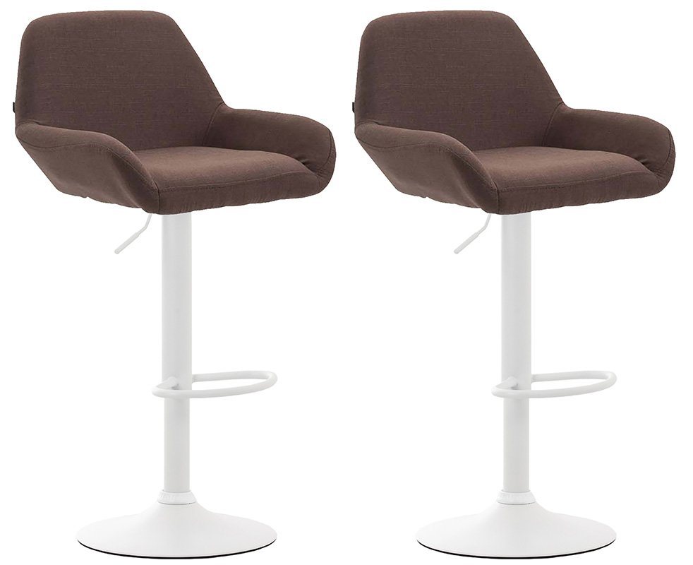 CLP Barhocker Braga Stoff (2er Set, 2 St., 2er), drehbar und höhenverstellbar von CLP
