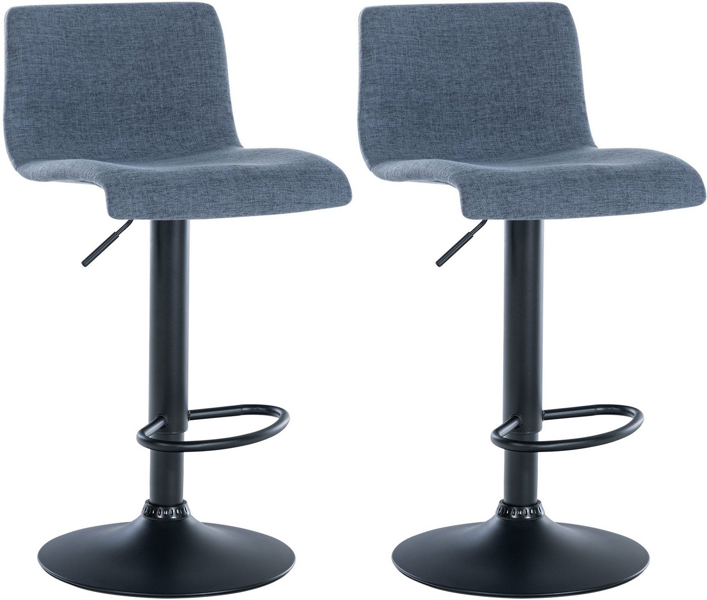 CLP Barhocker Branford (2er Set, 2 St., 2er), höhenverstellbar und drehbar von CLP
