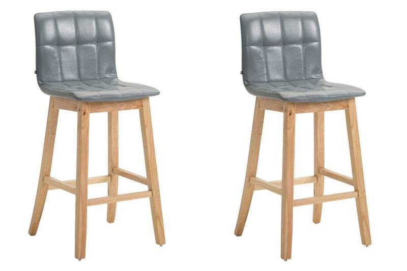 CLP Barhocker Bregenz Kunstleder (2er Set, 2 St., 2er), mit robustem Holzgestell von CLP