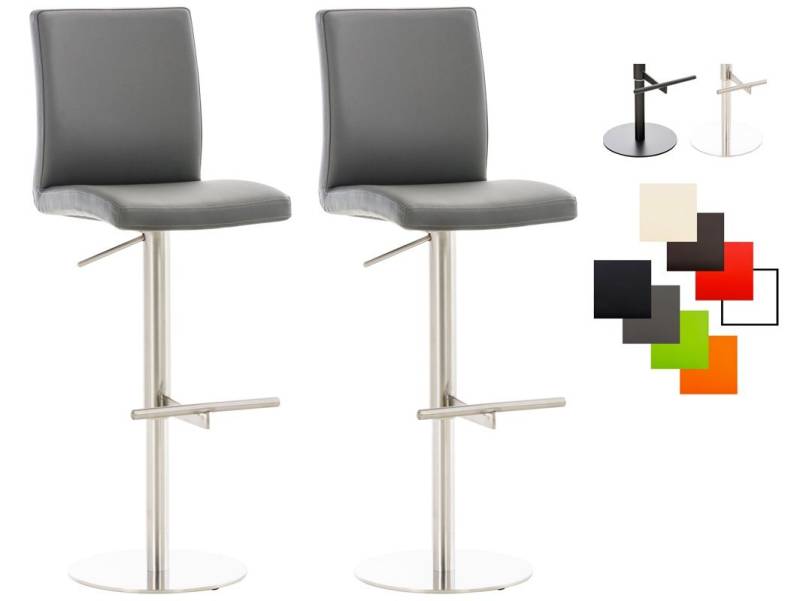 CLP Barhocker Cadiz Kunstleder (2er Set, 2 St., 2er), mit Fußstütze von CLP