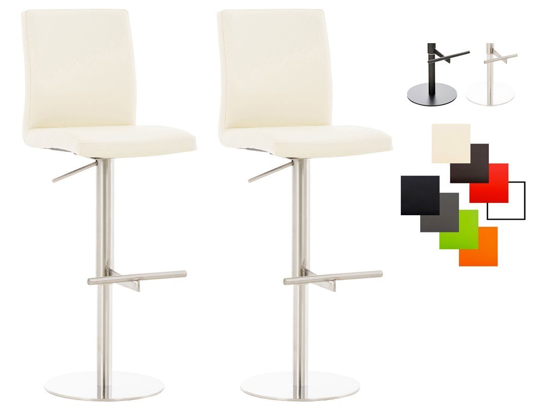 CLP Barhocker Cadiz Kunstleder (2er Set, 2 St., 2er), mit Fußstütze von CLP