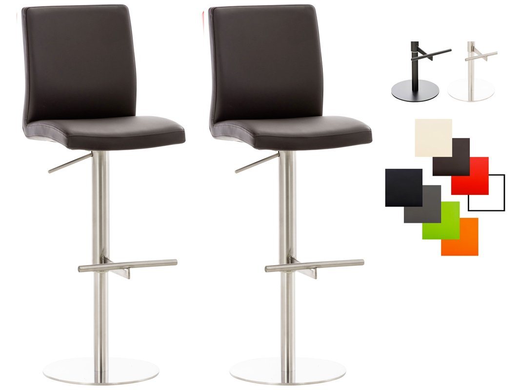 CLP Barhocker Cadiz Kunstleder (2er Set, 2 St., 2er), mit Fußstütze von CLP