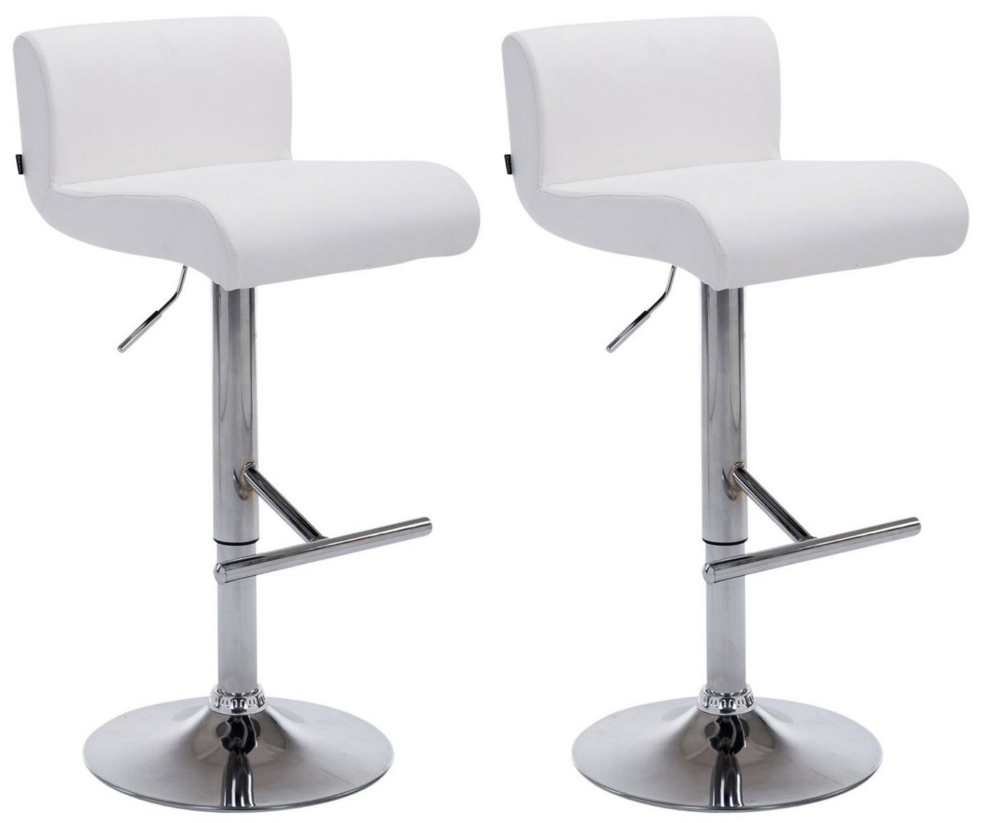 CLP Barhocker California Kunstleder (2er Set, 2 St., 2er), höhenverstellbar von CLP