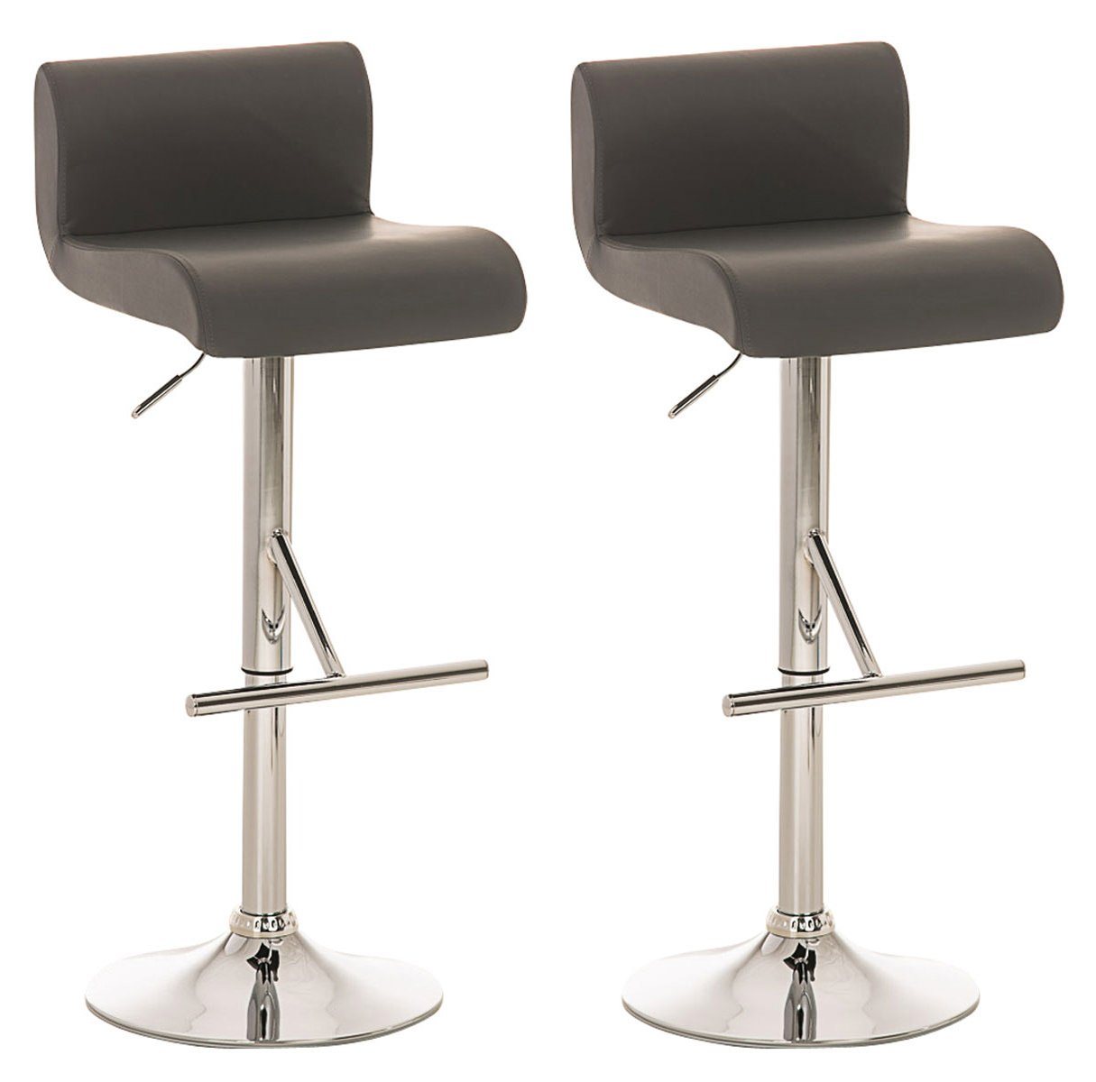 CLP Barhocker California Kunstleder (2er Set, 2 St., 2er), höhenverstellbar von CLP