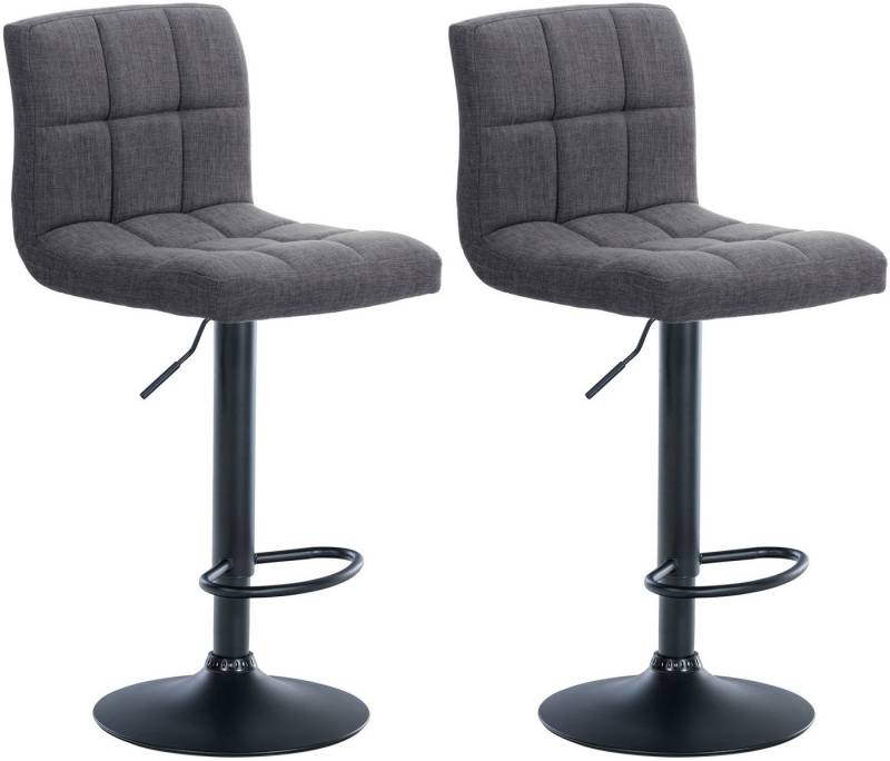 CLP Barhocker Calma Stoff (2er Set, 2 St., 2er), höenverstellbar und 360° drehbar von CLP