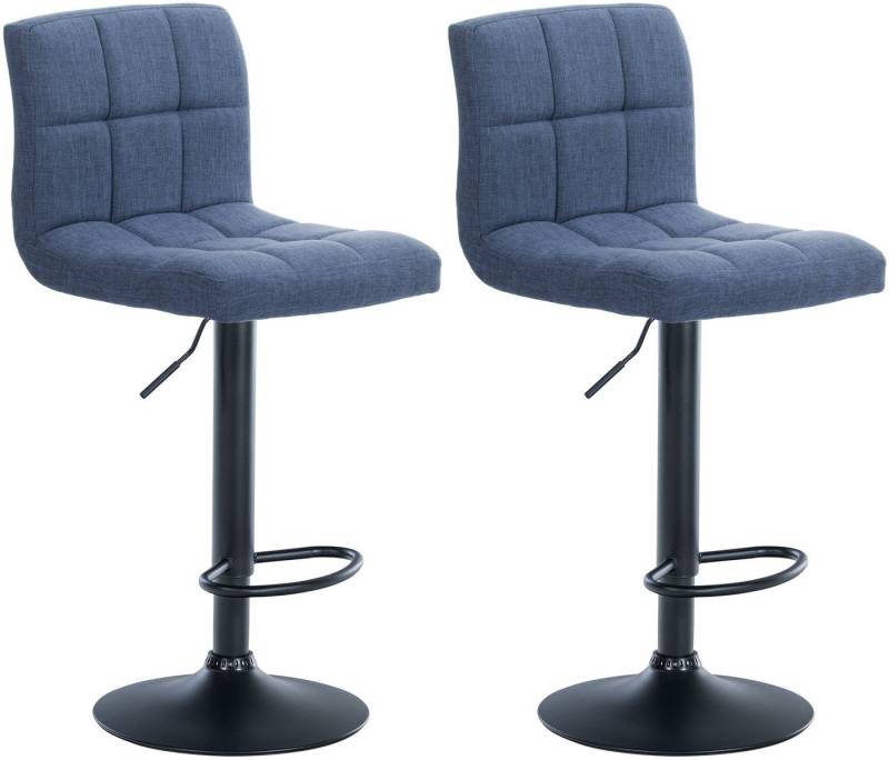 CLP Barhocker Calma Stoff (2er Set, 2 St., 2er), höenverstellbar und 360° drehbar von CLP